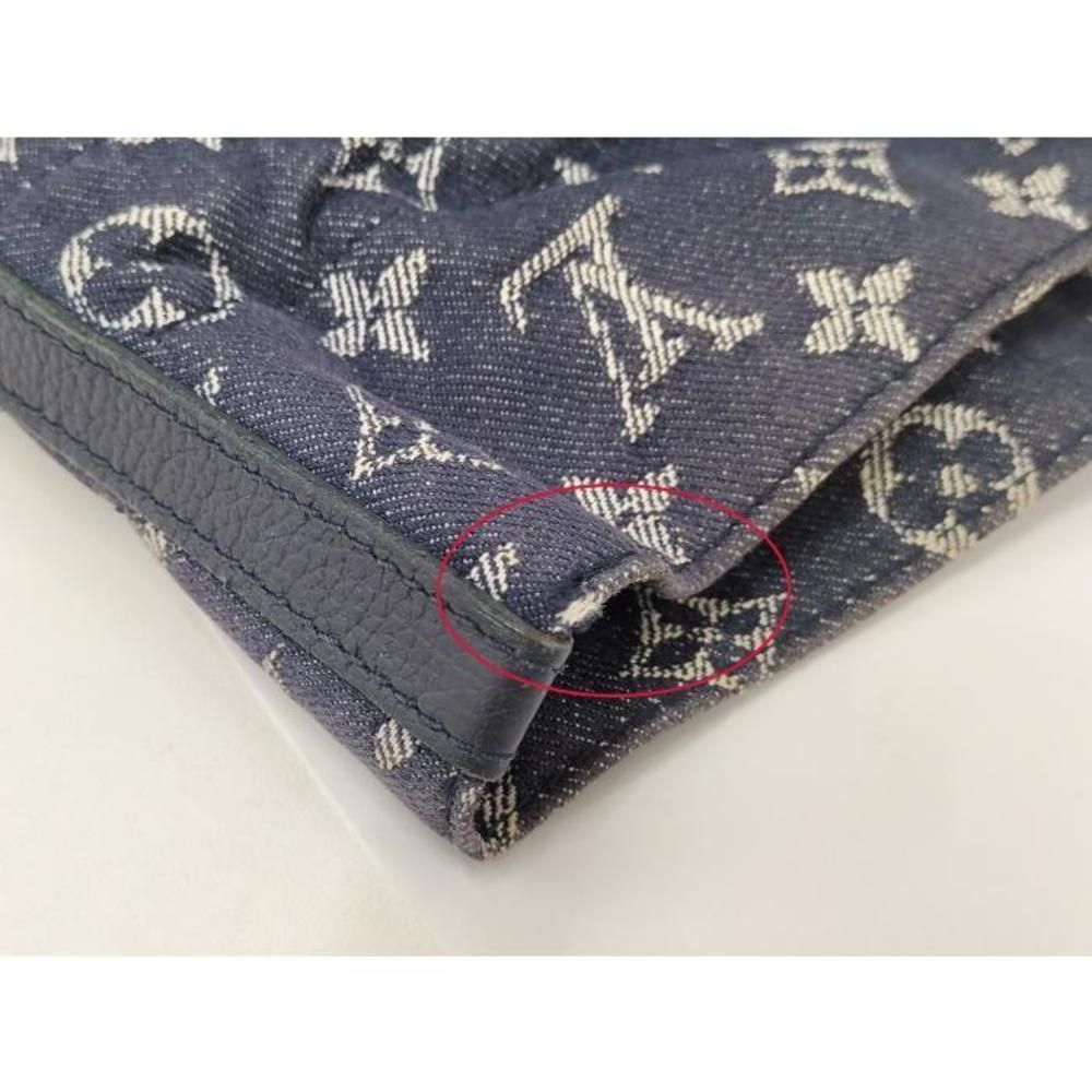 Louis Vuitton Noe MM Tote Shoulder Bag Monogram Denim Purse - Picture 8 of 10